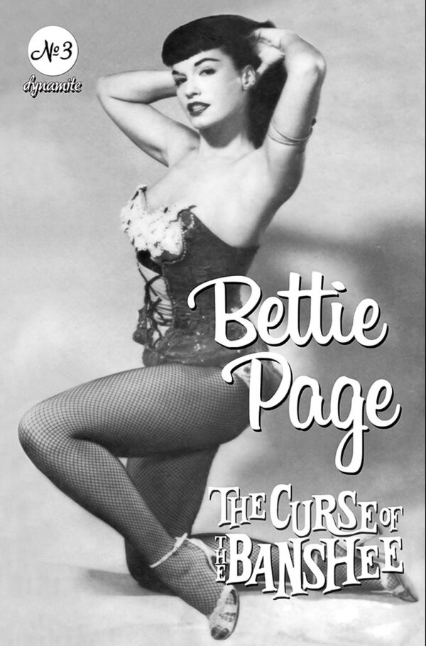BETTIE PAGE & THE CURSE OF THE BANSHEE #3: Bettie Page Pin-up cover E