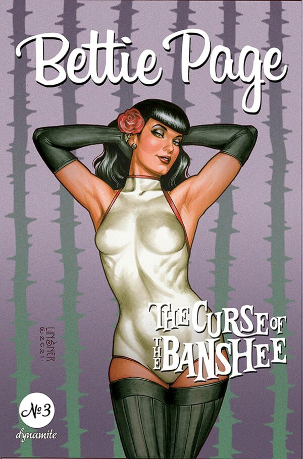 BETTIE PAGE & THE CURSE OF THE BANSHEE #3: Joseph Michael Linsner cover B