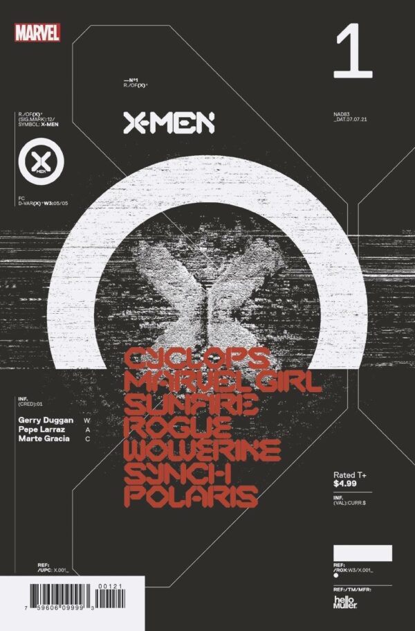 X-MEN (2021 SERIES) #1: Tom Muller Design cover