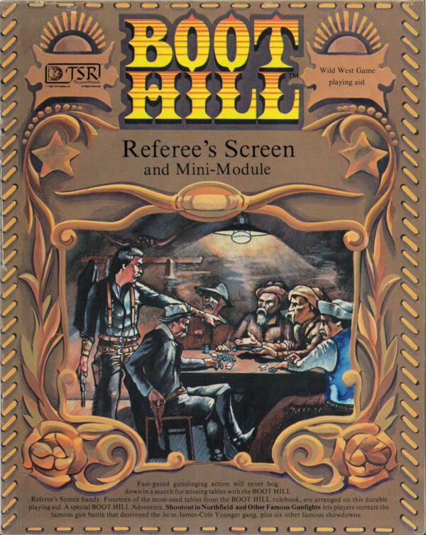 BOOT HILL RPG (3RD ED.) #6701: Referee’s Screen and Mini Module – (VF/NM) – 6701