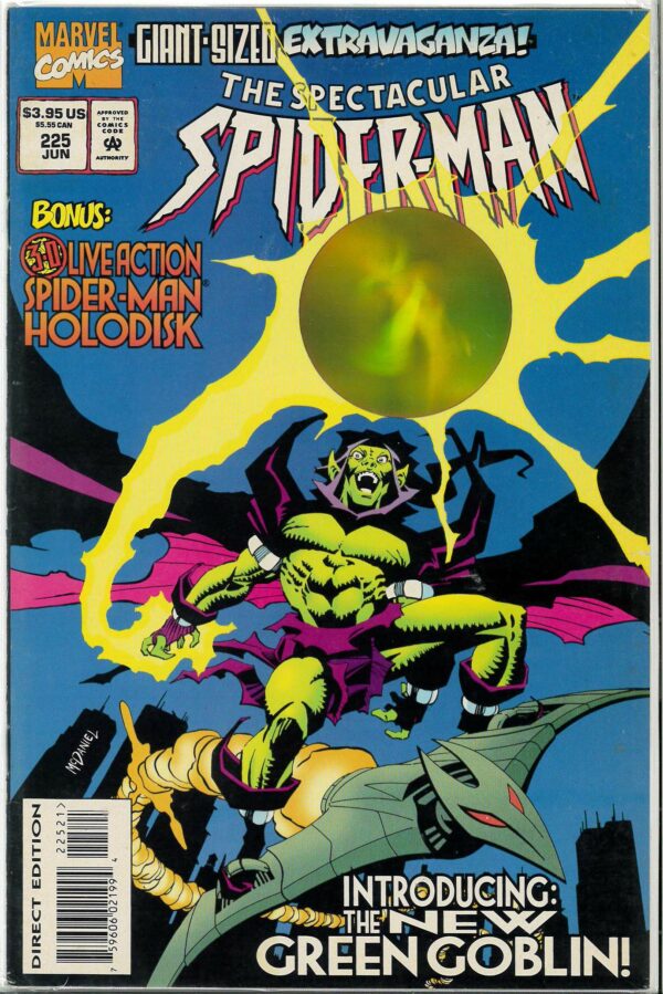 SPECTACULAR SPIDER-MAN (1976-1998,2011 SERIES) #225: #125 Hologram Cover
