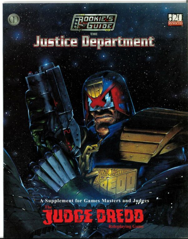 JUDGE DREDD RPG (D20) #7002: Rookies Guide to the Justice Department – Brand New (NM)