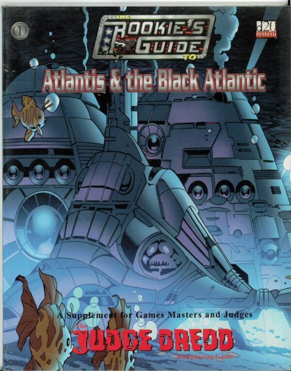 JUDGE DREDD RPG (D20) #7014: Rookies Guide to Atlantis and the Black Atlantic – Brand New