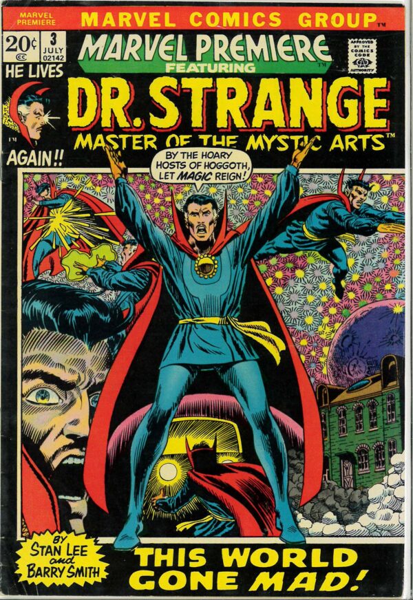 MARVEL PREMIERE #3: Dr. Strange (series #3-14: Barry Smith art) Stan Lee 8.5 VF