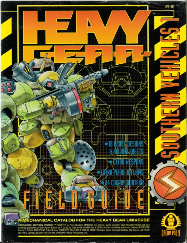 HEAVY GEAR RPG #10: Field Guide: Southern Vehicles 1 – 010 – Brand New (NM)