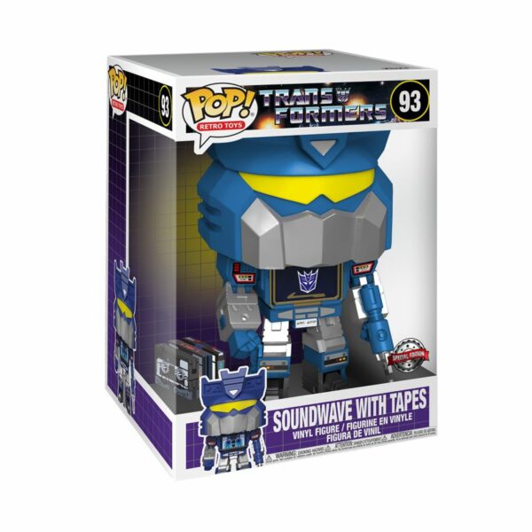 POP RETRO TOYS VINYL FIGURE #93: Soundwave with Tapes 10 inch: Transformers