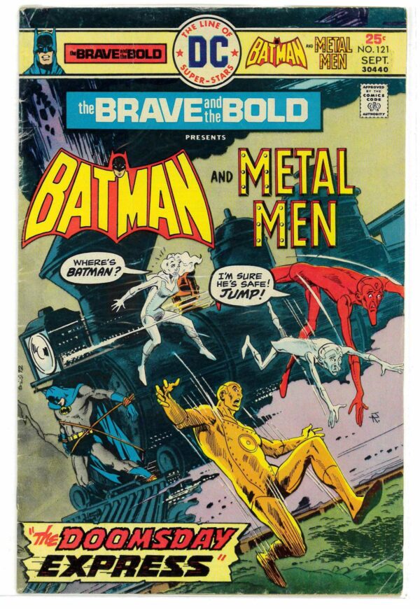 BRAVE AND THE BOLD (1955-1983 SERIES) #121: Batman and the Metal Men – 6.0 (FN)