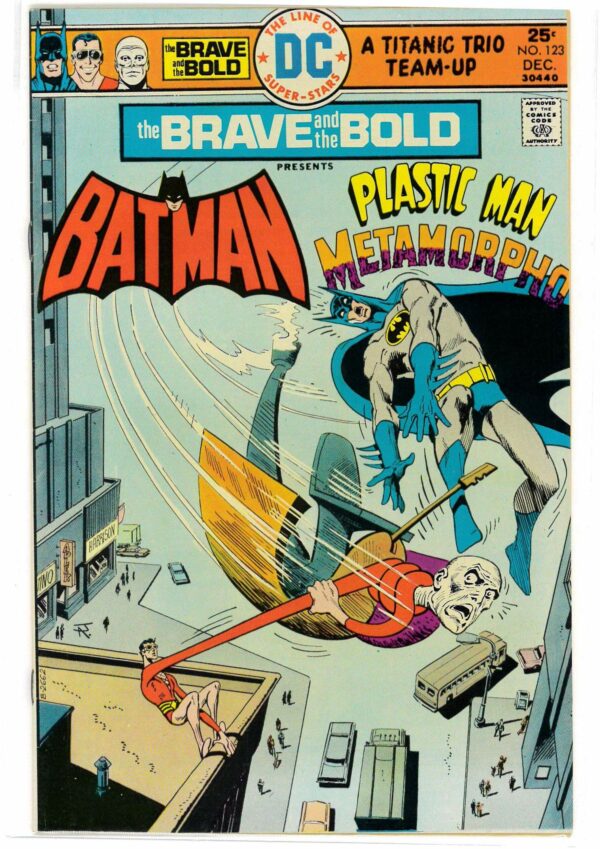 BRAVE AND THE BOLD (1955-1983 SERIES) #123: Batman, Plastic Man & Metamorphio – 9.0 (VF/NM)