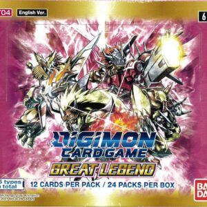 DIGIMON CARD GAME #401: Great Legend Booster (Series 4)