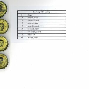 VFL COCA-COLA/FANTA BOTTLE CAPS (AFL) #18: Geelong 1964 (8 of 20)