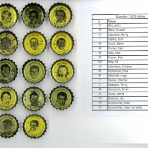 VFL COCA-COLA/FANTA BOTTLE CAPS (AFL) #3: Essendon 1963 (19 of 20)