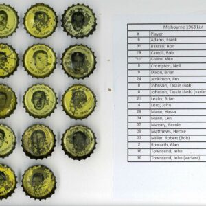 VFL COCA-COLA/FANTA BOTTLE CAPS (AFL) #8: Melbourne 1963 (19 of 20)