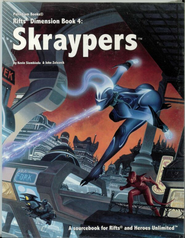 RIFTS RPG #830: Dimension Book 4: Skraypers – Brand New (NM) – 830
