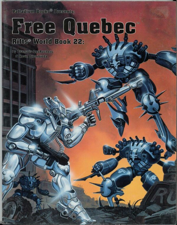 RIFTS RPG #837: World Book 22: Free Quebec – Brand New (NM) – 837