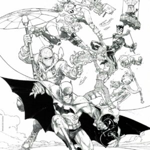 BATMAN DAY ITEMS #2021: Batman/Fortnite Zero Point SE #1 B&W cover