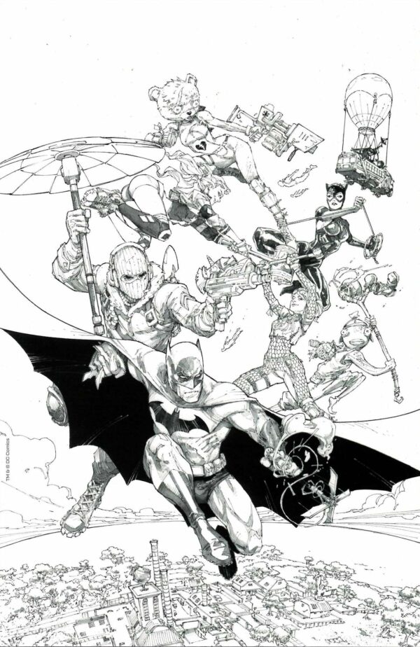 BATMAN DAY ITEMS #2021: Batman/Fortnite Zero Point SE #1 B&W cover