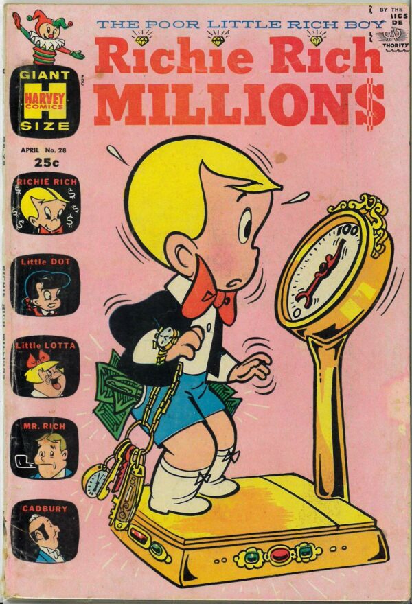 RICHIE RICH MILLIONS (1961-1982 SERIES) #28: GD/VG