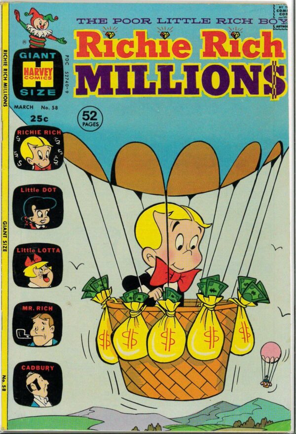 RICHIE RICH MILLIONS (1961-1982 SERIES) #58: NM