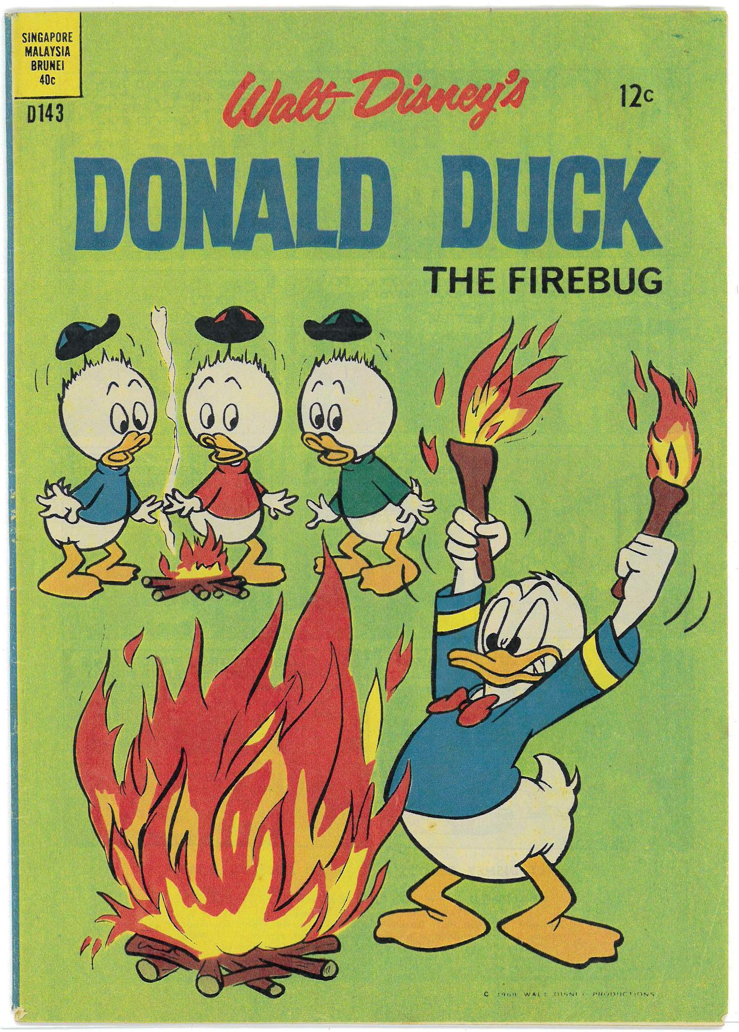 WALT DISNEY’S DONALD DUCK (D SERIES) (1956-1978) #143: Carl Barks, The Firebug, Cat Lover, Just Fooling Around – VG WALT DISNEY’S DONALD DUCK (D SERIES) (1956-1978) #143: Carl Barks, The Firebug, Cat Lover, Just Fooling Around – VG