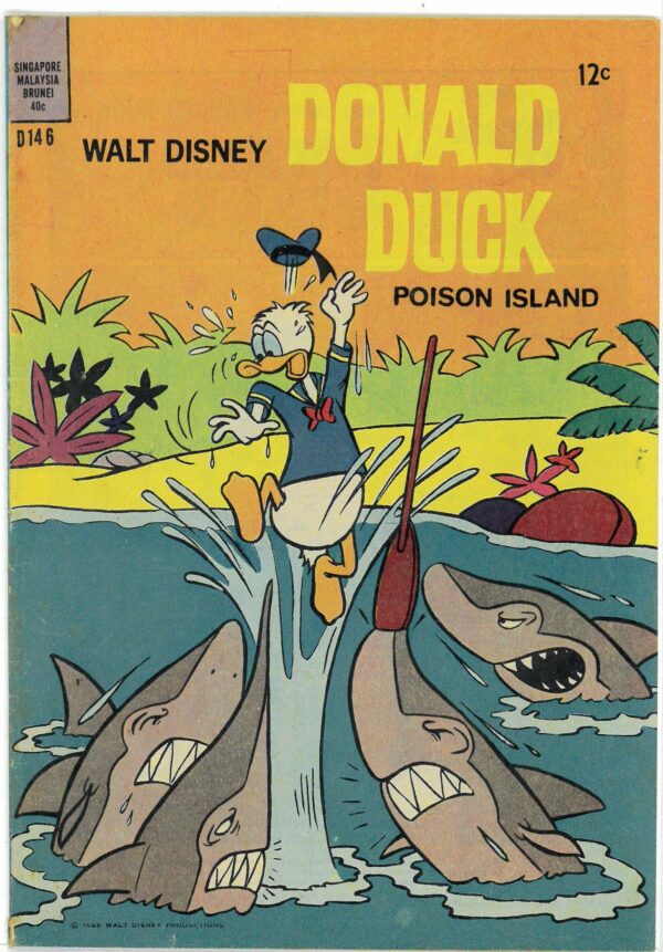 WALT DISNEY’S DONALD DUCK (D SERIES) (1956-1978) #146: Poison Island – VG/FN