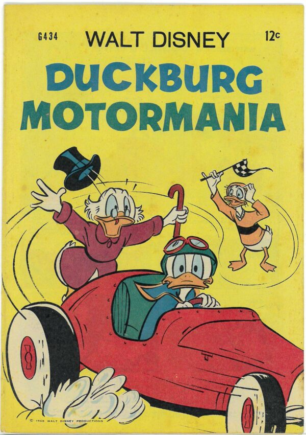 WALT DISNEY’S COMICS GIANT (G SERIES) (1951-1978) #434: Duckburg Motormania – VG/FN