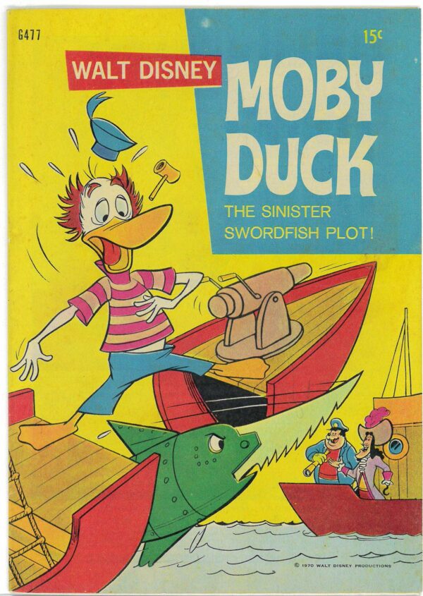 WALT DISNEY’S COMICS GIANT (G SERIES) (1951-1978) #477: Moby Duck: Sinister Swordfish Plot! – FN