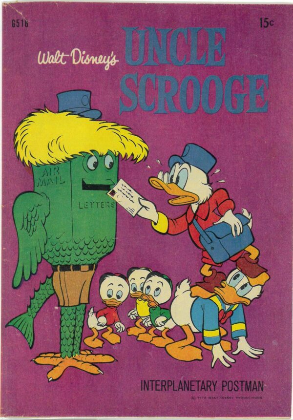 WALT DISNEY’S COMICS GIANT (G SERIES) (1951-1978) #516: Carl Barks Interplanetary Postman – VF – Uncle Scrooge