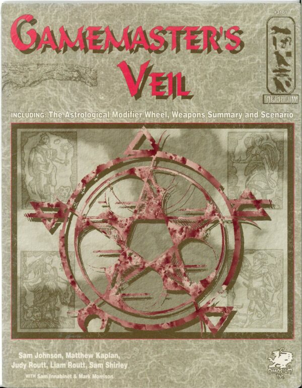 NEPHILIM RPG #3101: Gamemaster’s Veil – Brand New (NM) – 3101