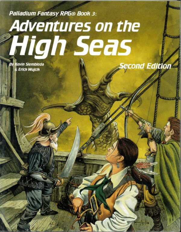 PALLADIUM FANTASY RPG #455: Book 3: Adventures on the High Seas – Brand New (NM) – 455