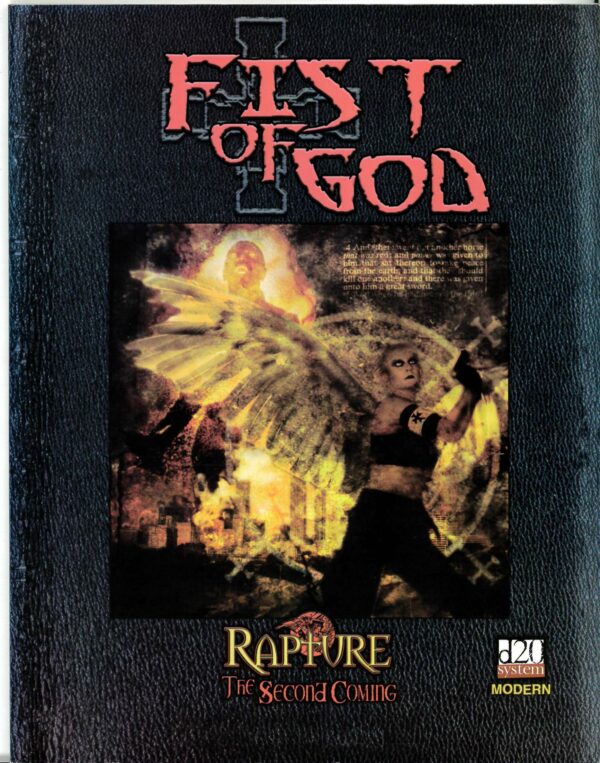 RAPTURE RPG: THE SECOND COMING #602: Fist of God D20 (Holistic Design) – Brand New (NM) – RA602