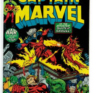 CAPTAIN MARVEL (1968-2018 SERIES) #27: 1st Eros Starfox, 2nd Drax, Thanos appearance – VF/NM