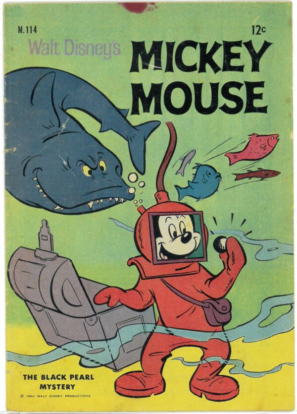 WALT DISNEY’S MICKEY MOUSE (M SERIES) (1956-1978) #114: Black Pearl Mystery – GD/VG