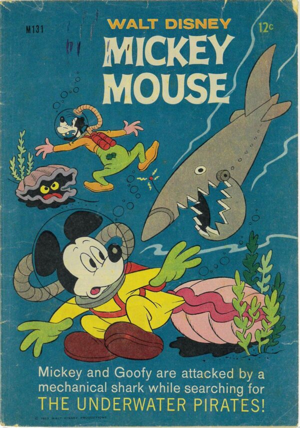 WALT DISNEY’S MICKEY MOUSE (M SERIES) (1956-1978) #131: Underwater Pirates – GD/VG