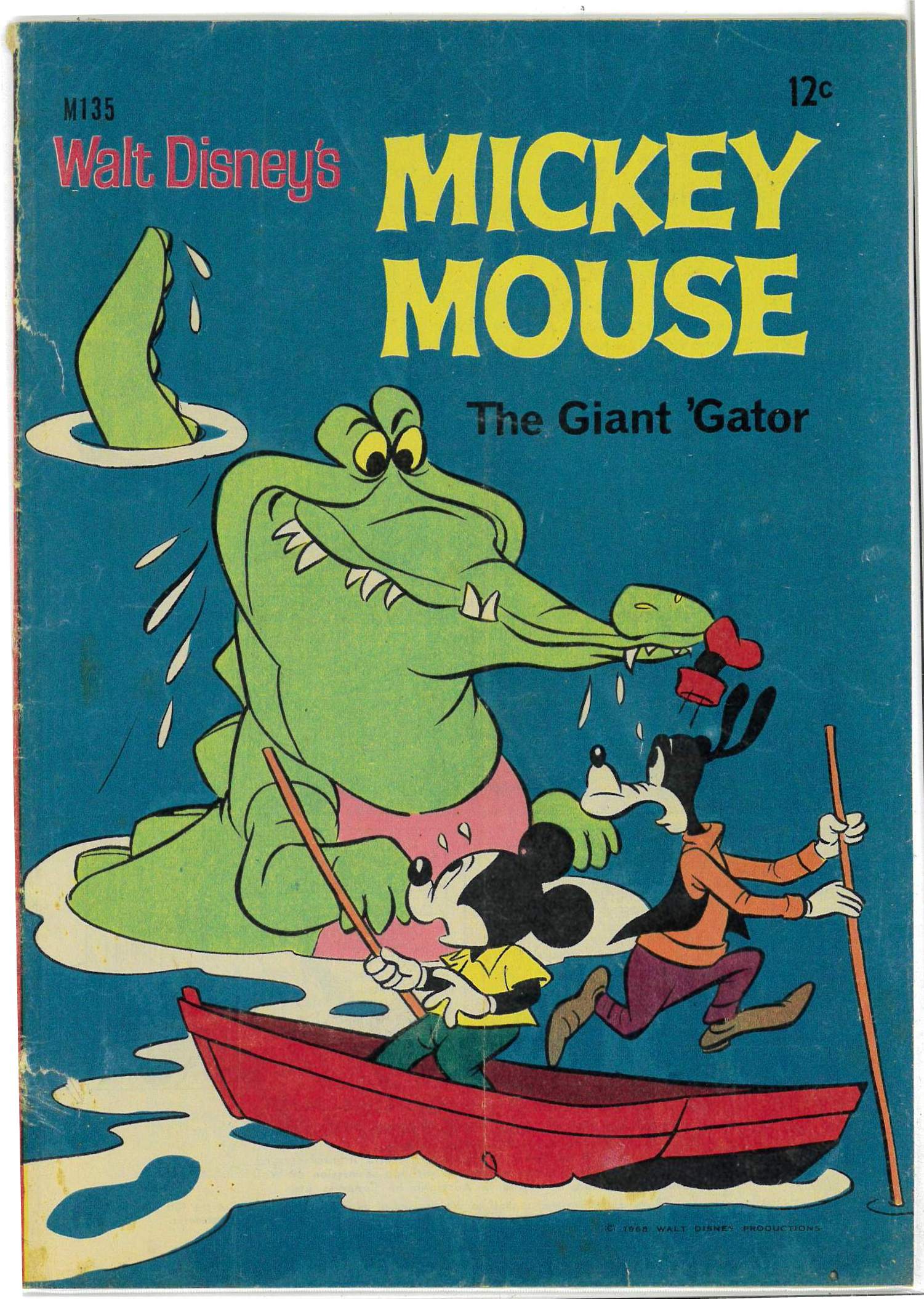 WALT DISNEY’S MICKEY MOUSE (M SERIES) (1956-1978) #135: Giant ‘Gator – GD WALT DISNEY’S MICKEY MOUSE (M SERIES) (1956-1978) #135: Giant ‘Gator – GD