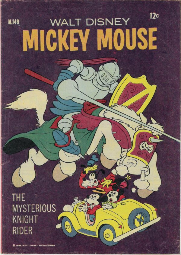 WALT DISNEY’S MICKEY MOUSE (M SERIES) (1956-1978) #149: Mysterious Knight Rider – VG