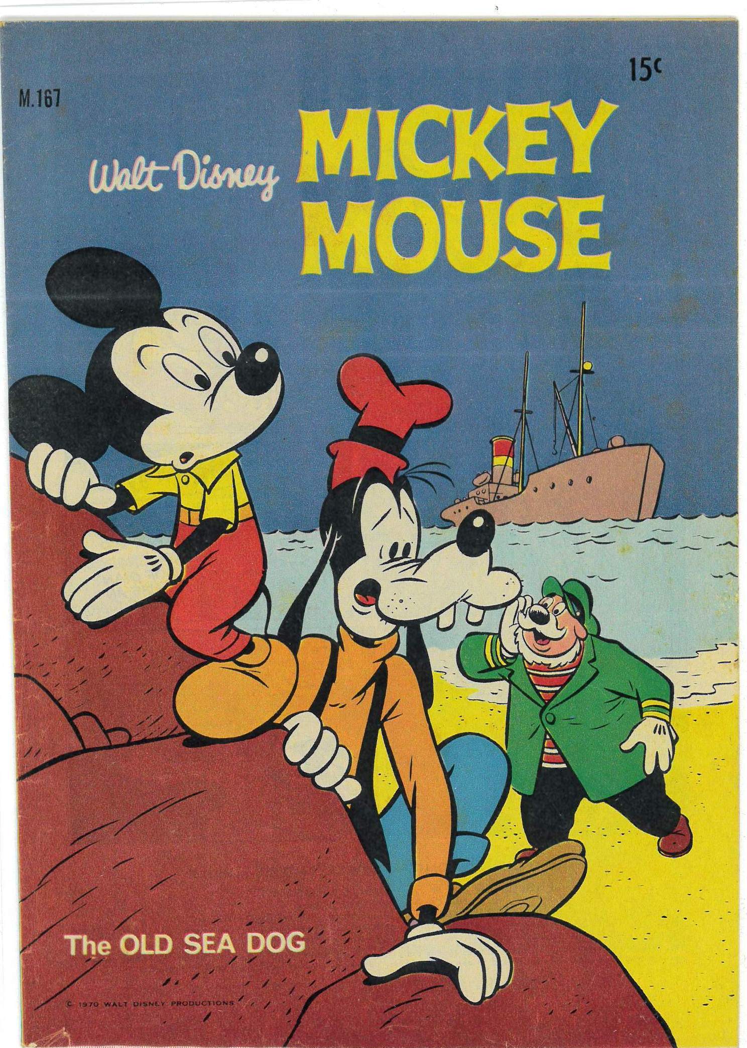 WALT DISNEY’S MICKEY MOUSE (M SERIES) (1956-1978) #167: Old Sea Dog – VG/FN WALT DISNEY’S MICKEY MOUSE (M SERIES) (1956-1978) #167: Old Sea Dog – VG/FN