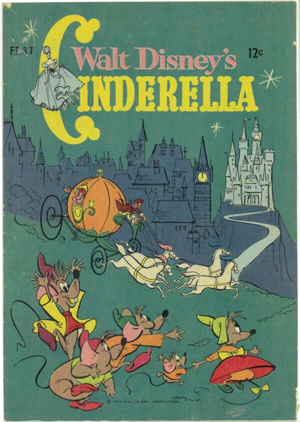 WALT DISNEY’S FILM PREVIEW COMIC (FP) (1953-1977) #67: Cinderalla – VG/FN