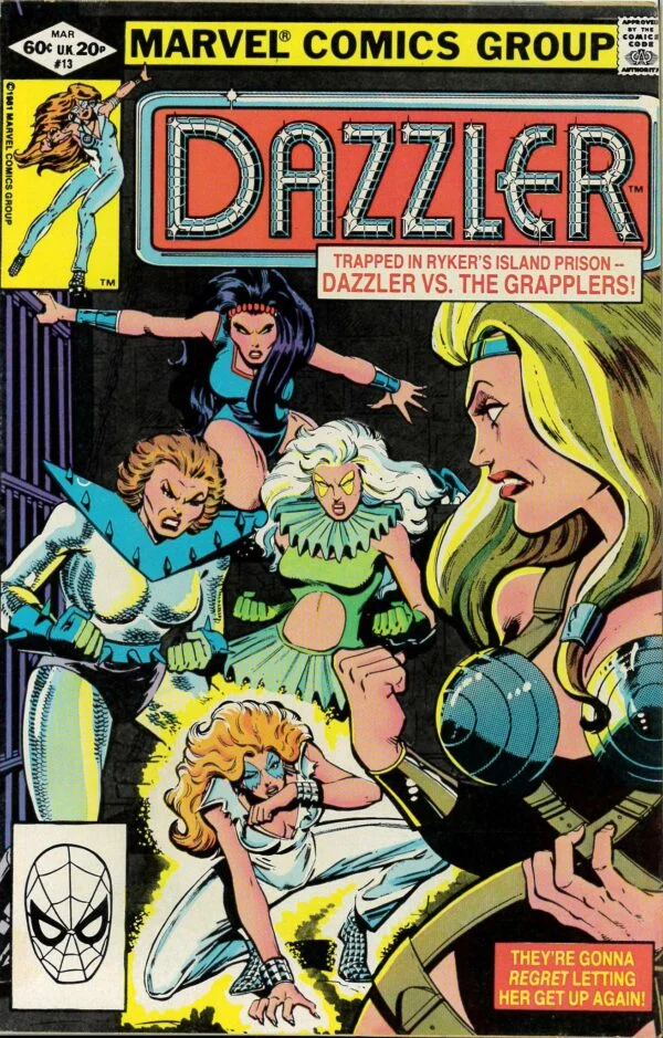 DAZZLER #13: 1st cover appearance of Screaming Mimi (Songbird)