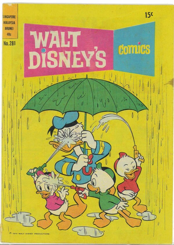 WALT DISNEY’S COMICS (1946-1978 SERIES) #281: Carl Barks Fearsome Flowers – Vol 24 Iss 7 – VG