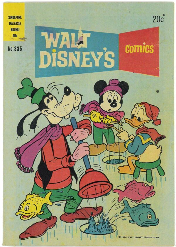 WALT DISNEY’S COMICS (1946-1978 SERIES) #335: Carl Barks Fiddlers Three – GD/VG – Vol 29 Iss 1