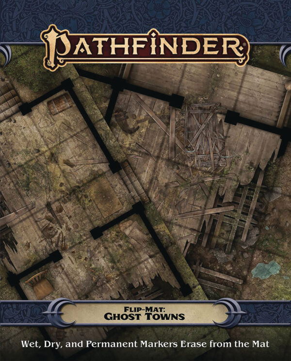 PATHFINDER MAP PACK #142: Ghost Town flipmat