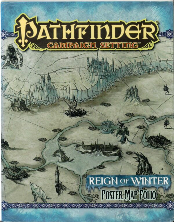 PATHFINDER CAMPAIGN SETTING #33: Reign of Winter Poster Map – NM