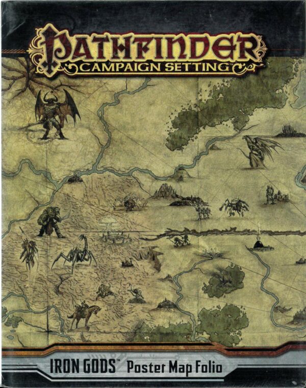 PATHFINDER CAMPAIGN SETTING #50: Iron Gods Poster Map Folio – NM