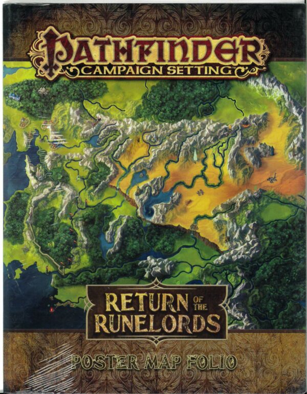 PATHFINDER CAMPAIGN SETTING #85: Return of the Runelords Poster Map Folio – NM