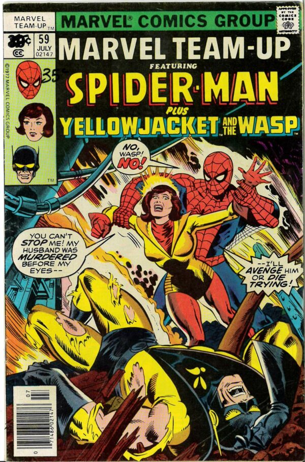 MARVEL TEAM-UP (1972-1985 SERIES) #59: Spider-Man Yellowjacket & Wasp – 6.0 (FN)