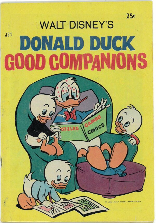 WALT DISNEY’S JUMBO SERIES (1955-1969 SERIES) #51: Donald Duck Good Companions – VG