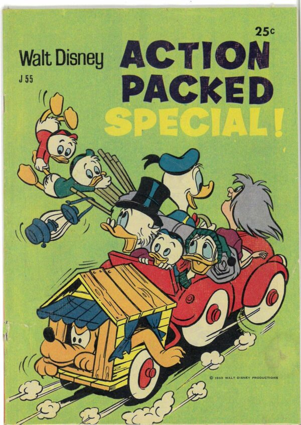 WALT DISNEY’S JUMBO SERIES (1955-1969 SERIES) #55: Action Packed Special! – VG/FN