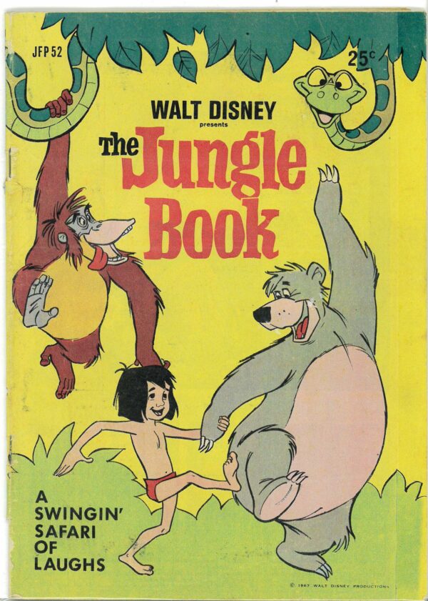 WALT DISNEY’S JUMBO SERIES (1955-1969 SERIES) #52: The Jungle Book (JP52 variant) – GD/VG