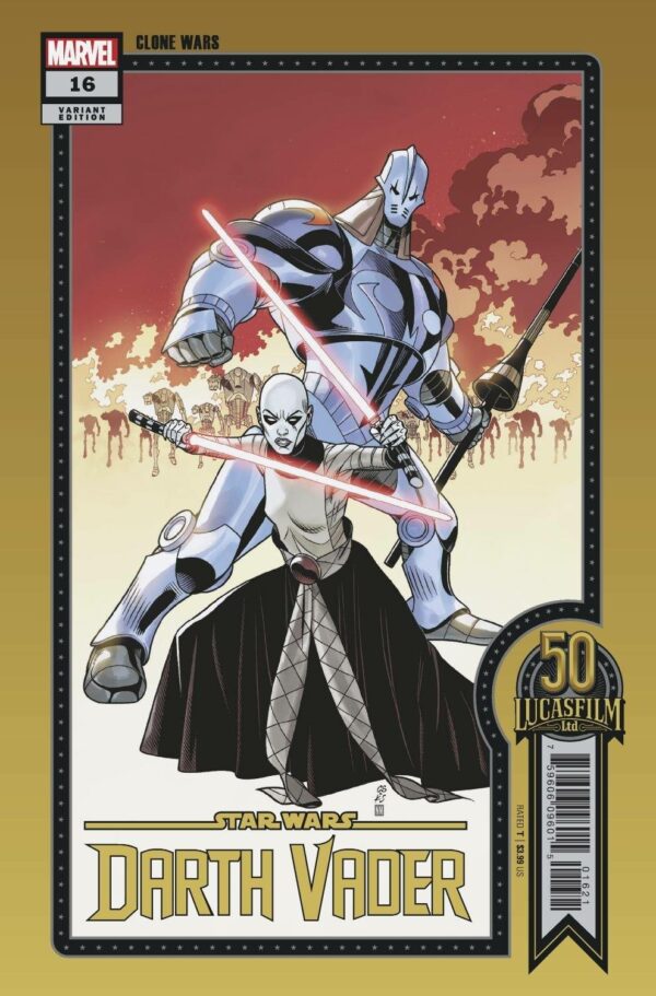 STAR WARS: DARTH VADER (2020 SERIES) #16: Chris Sprouse Lucasfilm 50th Anniversary cover
