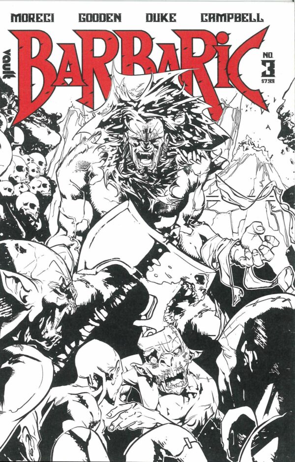 BARBARIC #3: Deluxe B&W edition A